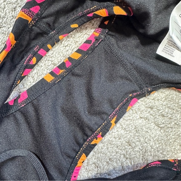 Adidas Women’s Kaleidoscope Open Scop Two Piece Swimsuit Beach Pink Orange S - Picture 8 of 14